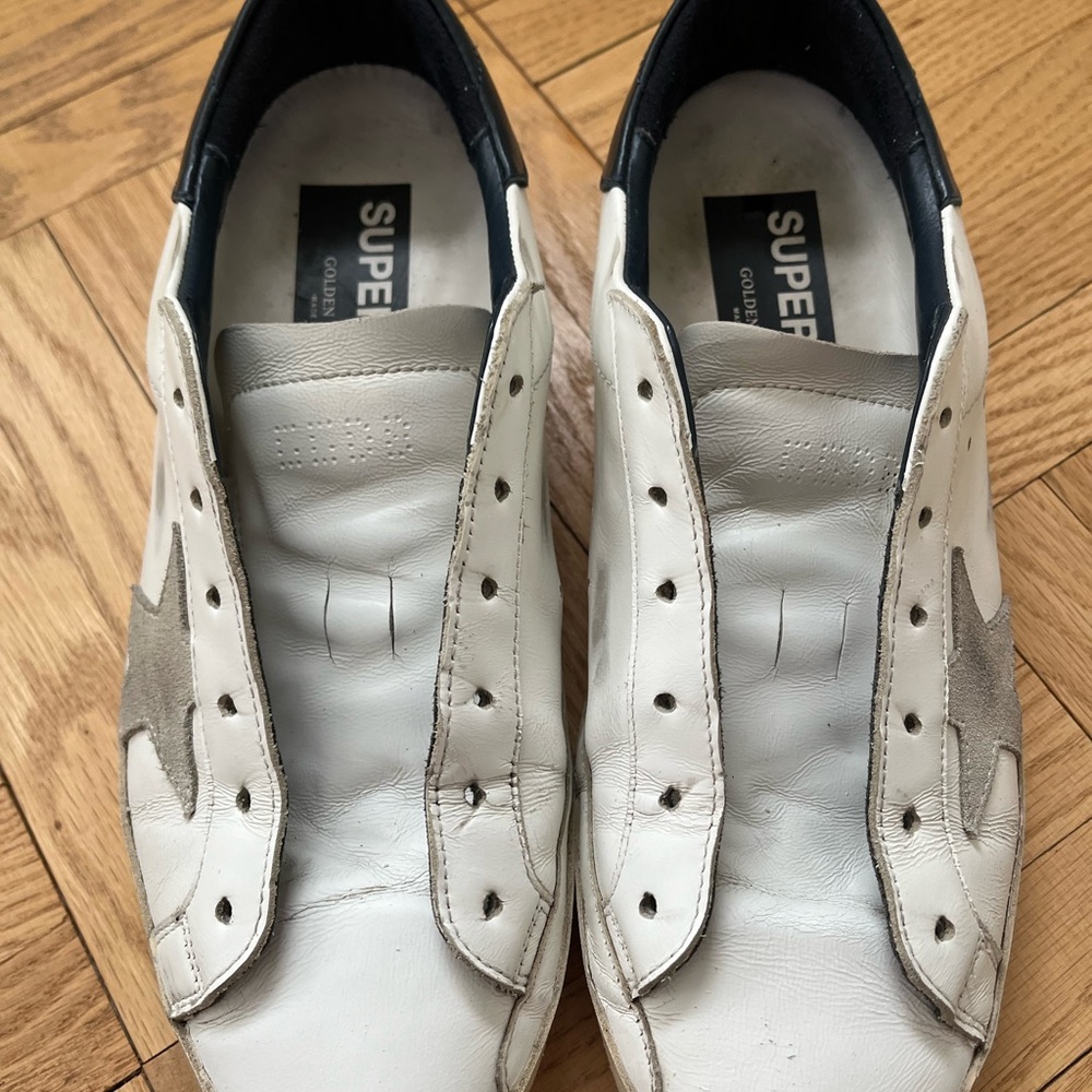 Golden Goose White and Gray Women's Shoes